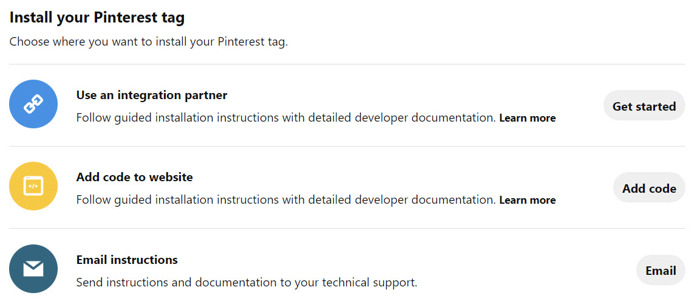 ways to add a pinterest tag on your website