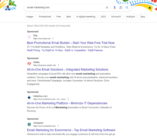 Google search ads