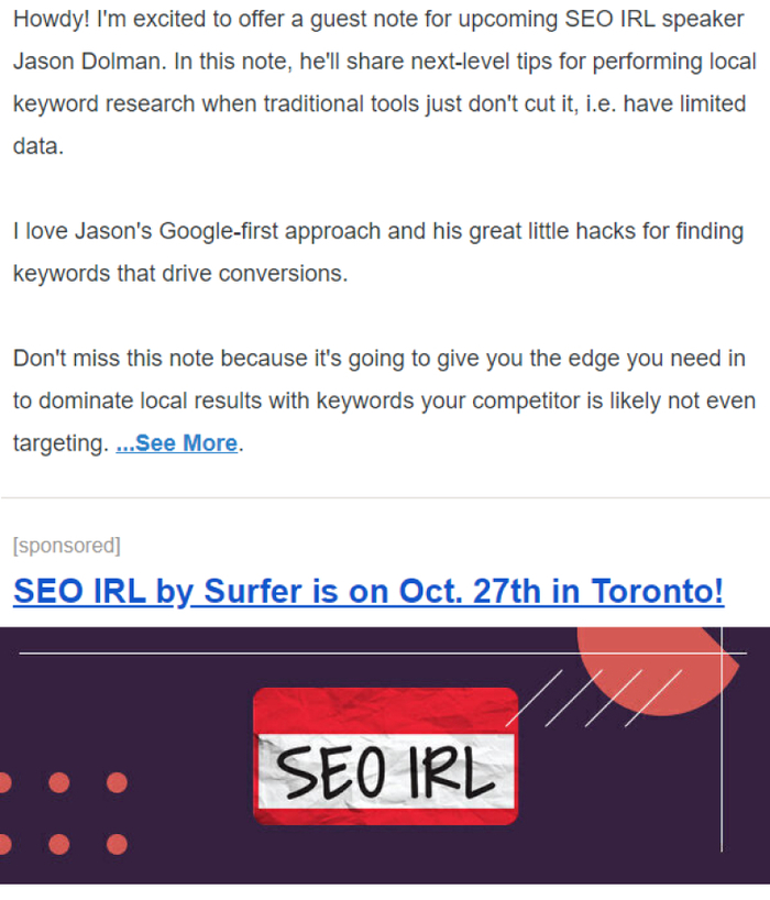 SEO Notebook newsletter