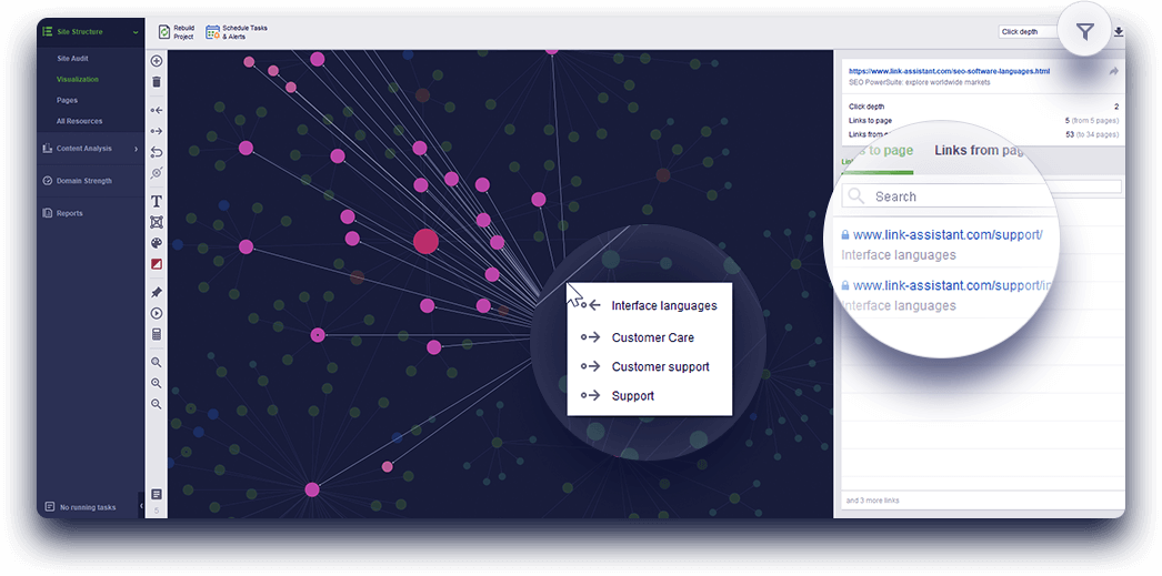 Use filters to build sitemaps for different directories